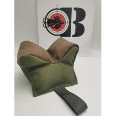 SHOOTING BAG V-TYPE BACK GREEN-SUEDE