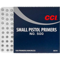 CCI 500 SMALL PISTOL PRIMERS (100)