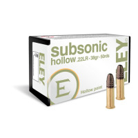 ELEY .22LR SUBSONIC HP 38GR