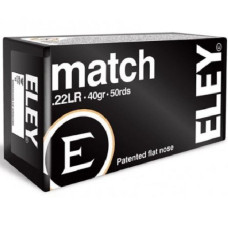 ELEY .22LR 40 GR MATCH FLAT NOSE (50)