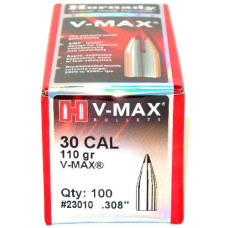 HORNADY 30CAL 110GR V-MAX BULLETS (100)