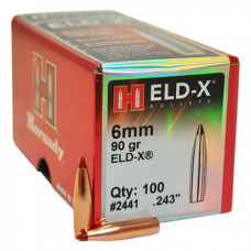 HORNADY 6MM 90GR ELD (100)