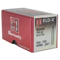 HORNADY 6MM 103GR ELD-X BULLETS (100)