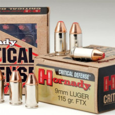 HORNADY CRITICAL LUGER 9MM 115GR (25)