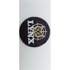 LYNX BLACK 60MM BADGE WITH VELCRO BACK