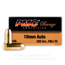 PMC BRONZE 10MM AUTO 200GR FMJ (50)