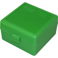 MTM AMMO BOX 100 RD RIFLE FLIP-TOP GREEN