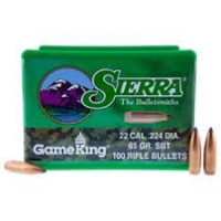 SIERRA .22CAL 65GR SBT GAMEKING (100) SIERRA .22CAL 65GR SBT GAMEKING (100)