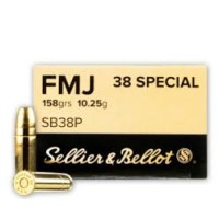 SELLIER & BELLOT .38SPL 158GR FMJ(50)