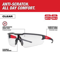 CLEAR ANTI-SCRATCH SAFETY GLASSES CLEAR ANTI-SCRATCH SAFETY GLASSES