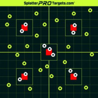 SP 12X18 SIGHT IN FLUORESCENT TARGET