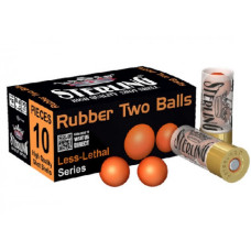 STERLING 12GA 2XRUBBER LESS LETHAL (10)