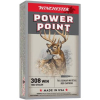 WINCHESTER .308 WIN 180GR POWERPOINT (20 WINCHESTER .308 WIN 180GR POWERPOINT (20