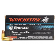 WINCHESTER RANGER 9MM 115GR JHP (50)