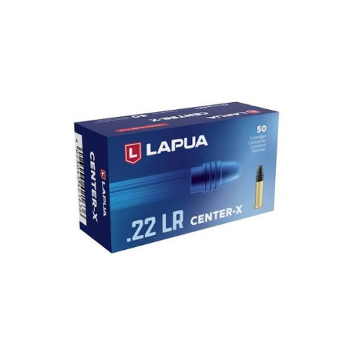 LAPUA .22LR CENTER X 40GR (50) LAPUA .22LR CENTER X 40GR (50)