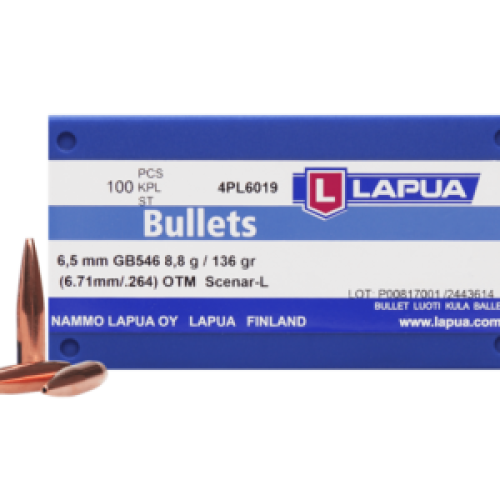 LAPUA BUL 6.5MM 136 GR SCENAR-L (100)