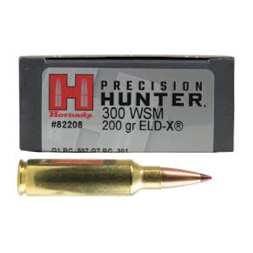 HORNADY .300WSM 200GR ELD-X (20) HORNADY .300WSM 200GR ELD-X (20)