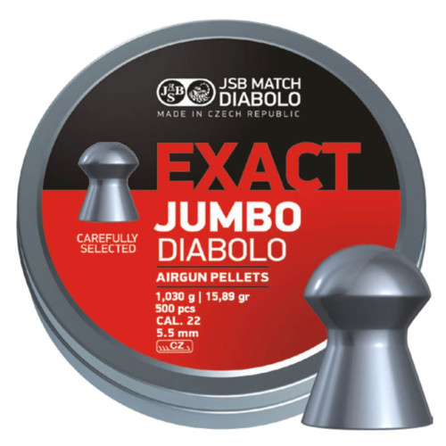 JSB EXACT JUMBO DIABOLO 5.5MM 15.89GR JSB EXACT JUMBO DIABOLO 5.5MM 15.89GR